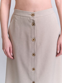 льняная юбка с резинками по бокам - Трика фото 6