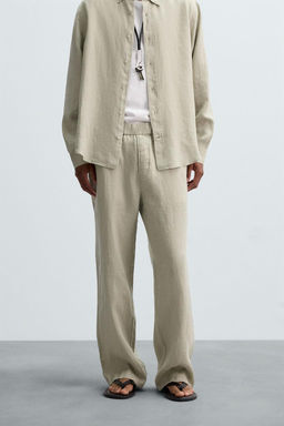 100% LINEN TROUSERS - Zara фото 2