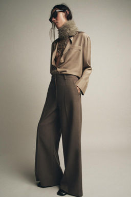 ZW COLLECTION SILK SHIRT WITH POCKET - Zara фото 2