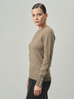 Джемпер из кашемира 01128 капучино