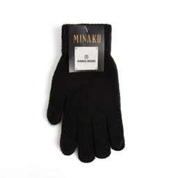 Перчатки мужские MINAKU однотонные, цв. чёрный, р-р 9-10 (22-24 см)  фото 4