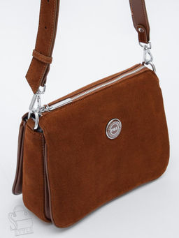 Сумка женская кожаная 1035CF brown Polina&Eiterou