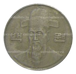 Монета 100 вон 2000 года Южная Корея