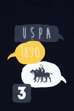 Erkek _ocuk Lacivert Kolsuz Bisiklet Yaka Ti__rt Sepette S_rpriz _ndirim - U.s. polo assn фото 3
