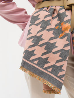 В составе шерсть. Большой теплый двусторонний палантин - Tantino фото 3