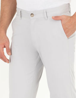 A__k Gri Regular Fit Kanvas Pantolon - Pierre cardin фото 5