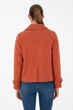 Женское пальто с рисунком плитки - U.s. polo assn фото 5