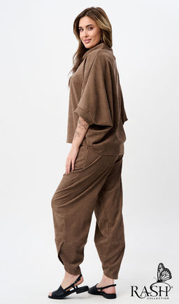 Костюм "Boho" микровельвет бежевый Цвет:как на фото