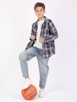 Рубашка 6510 т.синяя клетка 950 Be Friends