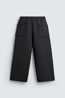 NEOPRENE-EFFECT WIDE-LEG TROUSERS - Zara фото 7