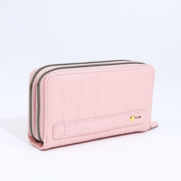 Кошелёк на молниях, цвет розовый - Simaland фото 2