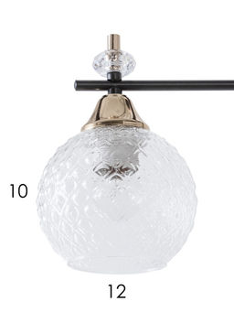 Люстра 12253/3, 3хE27, 60 Вт, кофе/золото