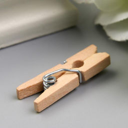 Цена за 2 шт. Декор для творчества дерево «Прищепка» (набор 40 шт.) 2.5×0.8 см