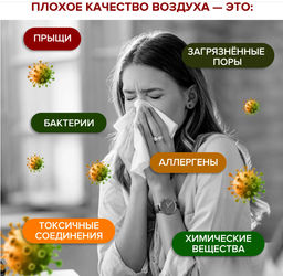 Озонатор , ионизатор освежитель помещений и автомобилей, микробы,сигаретный дым,генератор ионов , до 10м?, - Family фото 3