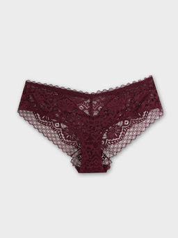 Цена за 2 штуки! Трусы слипы женские бордовые кружевные - Mark formelle фото 8