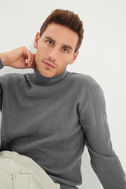 TRENDYOL MAN Bej Regular Fit Bal?kc? Yaka Triko Kazak TMNAW21KZ2502 - Trendyolmilla фото 18
