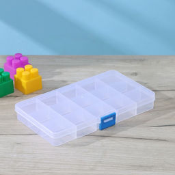 Цена за 2 шт. Органайзер для хранений RICCO, 15 ячеек, 17.5×10×2 см, белый