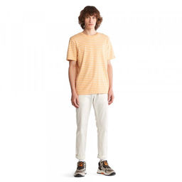 Мужская футболка Timberland SS Timberchill Stripe Tee оранжевая  фото 3