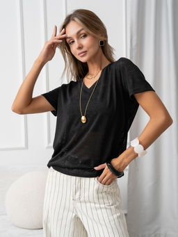 Футболка паутинка полупрозрачная - Binita фото 4