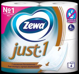 ЗЕВА т/бумага 4-сл. ДЖАСТ-1 (4рул.)