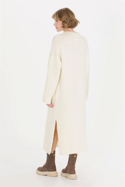 U. S. Polo Assn Женское трикотажное платье кремового меланжевого цвета - U.s. polo assn фото 9