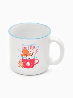 Кружка чайная новогодняя «Счастливого года», 530 мл