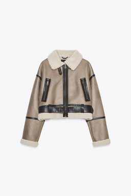DOUBLE-FACED SHORT JACKET - Zara фото 8