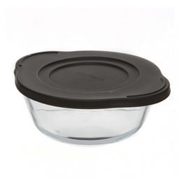 BORCAM Форма для запекания 840мл. 59133BLACK Коробка+черная Крышка арт. 59133/К/Ч