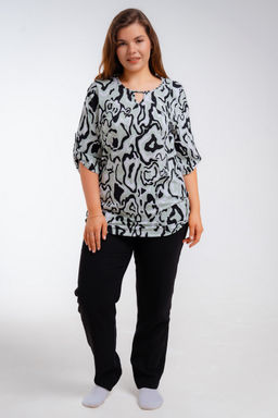 Туника женская из кулирки Полина палитра мята