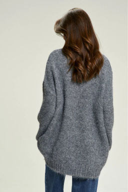 Джемпер Oversized из смесовой шерсти Grey
