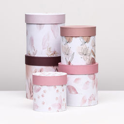 Набор шляпных коробок 5 в1 Легкость, 20 х 20 - 15 х 15 см - Simaland фото 7