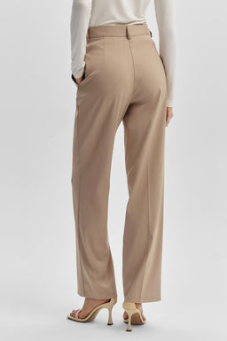 Брюки прямого силуэта с эффектом меланж - Mollis фото 5