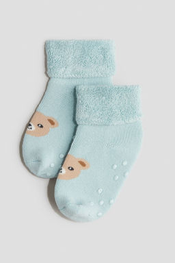 Pack de 3 calcetines en tejido rizado - H&m фото 5