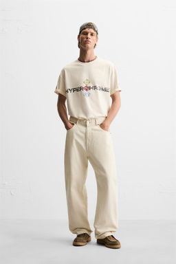 CONTRAST PRINTED T-SHIRT