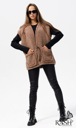 Жилет "Тедди" капучино Цвет:как на фото