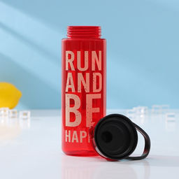 Бутылка для воды пластиковая «На спорте», 750 мл, цвет красный