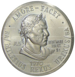 1 шиллинг 1970 года Сент-Бартелеми (Заморское сообщество Франции)