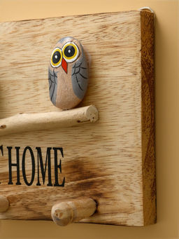Вешалка HOME SWEET HOME, 30×6×15 см, дерево албезия