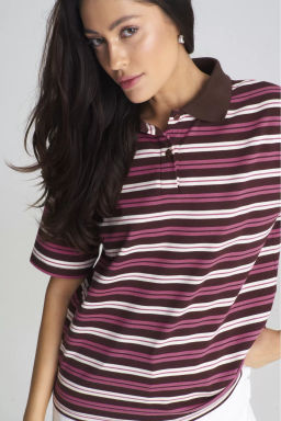 Поло в полоску Pink - Erist store фото 4