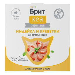 Ламистер для взрослых кошек, Индейка и Креветки в желе, 75 г 1062912