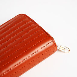Кошелёк на молниях, цвет рыжий - Simaland фото 3