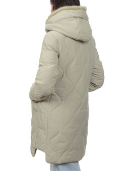 310 OLIVE Пальто зимнее стеганое женское (200 гр. холлофайбер, натуральная норка) - Fashion фото 8