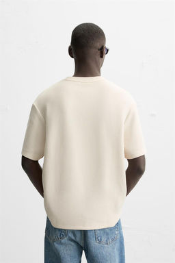 COMPACT PIQUE T-SHIRT - Zara фото 19