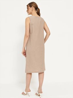 из 100% льна премиального качества. Платье Канны коричневое - Vals фото 3