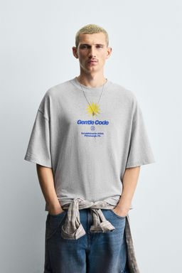 SUN CONTRAST PRINT T-SHIRT - Zara фото 4
