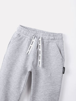 Джоггеры облегченные Серый меланж с карманами - Bungly фото 4