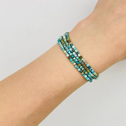 Украшение- трансформер (колье/браслет) из Бирюзы от 16 см