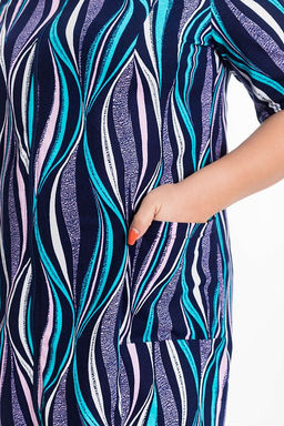 Халат М325248сб синий/бирюза - Елена фото 3