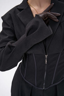 Пиджак  корсет Джуди (чёрный) - Эльза фото 8