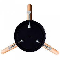 Подставка-чаша на ножках, для новогодней елки или новогодних композиций Финская, макс. высота дерева 1,5 м, размер ствола 3-9см, чаша для воды 1,4л, цвет черный, размер 33х28,8х23см, вес 1,5 кг, металл + дерево, в цветной коробке (Китай) - Домашняя мода фото 2